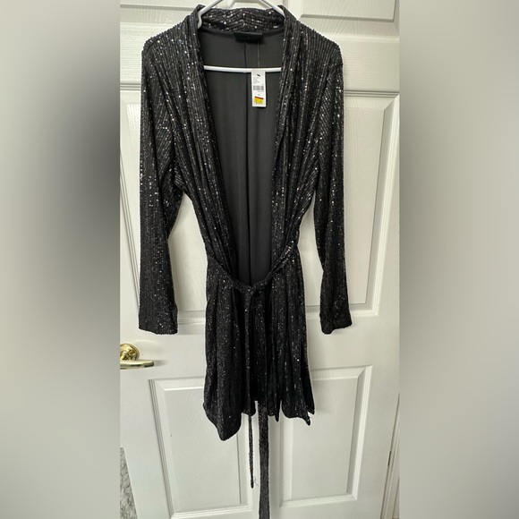 Lane Bryant Jackets & Blazers - Lane Bryant Black Sequin Jacket NWOT